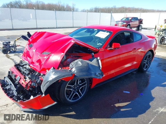 2022 Ford Mustang EcoBoost with VIN 1FA6P8TH1N5126504, listed as a IAAI auction lot 41850458 with 13,826 mi miles and . Bid and sale history available at DreamBid. Image 18.