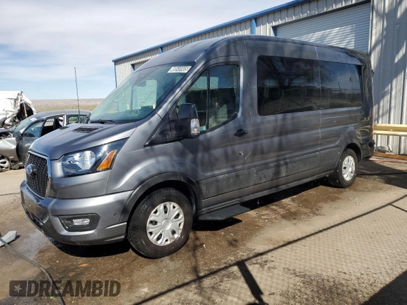 2024 Ford Transit Passenger XL with VIN 1FBAX2C86RKA48847, listed as a Copart auction lot 49549965 with 25,803 mi miles and Clean Title. Bid and sale history available at carsss.com. Image 1.