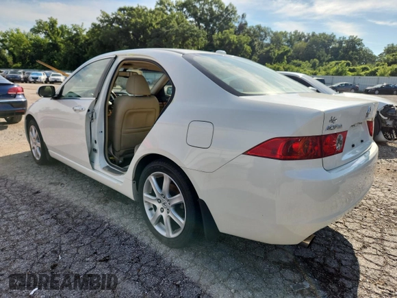 2005 Acura TSX with VIN JH4CL96815C030960, listed as a Copart auction lot 62104065 with 149,622 mi miles and Salvage title. Bid and sale history available at DreamBid. Image 2.