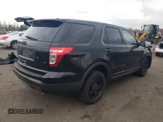 2014 Ford Utility Police Interceptor with VIN 1FM5K8AR7EGA45149, listed as a Copart auction lot 44045135 with 0 mi miles and Salvage Title. Bid and sale history available at carsss.com. Image 3.