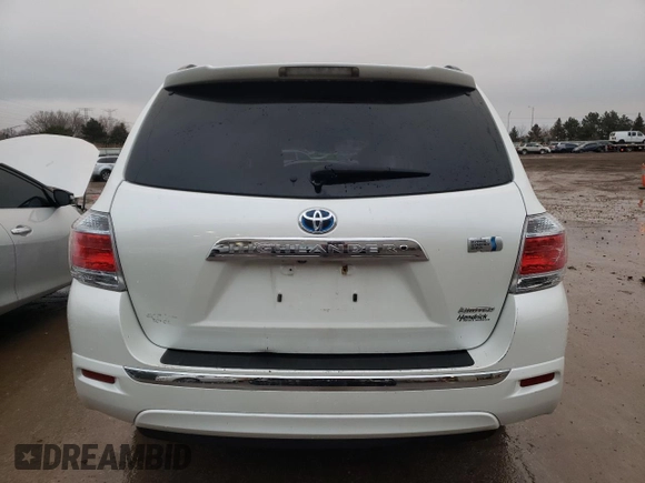2013 Toyota Highlander Hybrid Limited with VIN JTEDC3EH9D2014297, listed as a Copart auction lot 84875994 with 171,150 mi miles and Salvage Title. Bid and sale history available at carsss.com. Image 6.