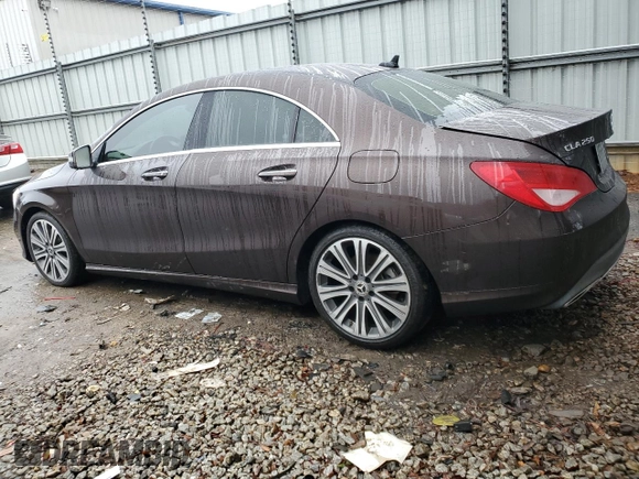 2018 Mercedes-Benz CLA 250 with VIN WDDSJ4EB6JN615671, listed as a Copart auction lot 38508304 with 64,366 mi miles and . Bid and sale history available at DreamBid. Image 2.
