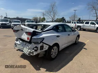 2024 Nissan Sentra S with VIN 3N1AB8BV0RY305185, listed as a Copart auction lot 51140505 with 21,261 mi miles and Clean Title. Bid and sale history available at carsss.com. Image 4.