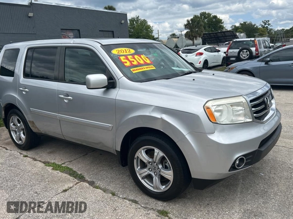 2012 Honda Pilot EX-L with VIN 5FNYF3H55CB018244, listed as a Copart auction lot 52822155 with 184,603 mi miles and Clean Title. Bid and sale history available at DreamBid. Image 1.