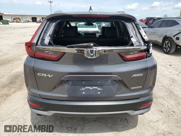 2022 Honda CR-V Touring with VIN 2HKRW2H92NH647904, listed as a Copart auction lot 55584905 with 89,911 mi miles and Salvage title. Bid and sale history available at DreamBid. Image 6.