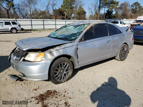 2002 Honda Civic LX with VIN 1HGEM21502L062792, listed as a Copart auction lot 48700715 with 190,713 mi miles and Salvage Title. Bid and sale history available at carsss.com. Image 1.
