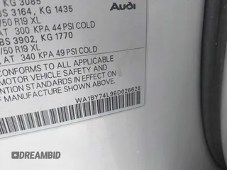 2008 Audi Q7 Premium with VIN WA1BY74L98D026626, listed as a IAAI auction lot 42244357 with 153,004 mi miles and . Bid and sale history available at DreamBid. Image 9.