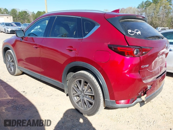 2018 Mazda CX-5 Grand Touring with VIN JM3KFADM3J0380826, listed as a IAAI auction lot 41888097 with 70,529 mi miles. Bid and sale history available at carsss.com. Image 3.