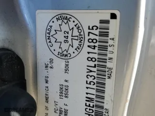 2000 Honda Civic Si with VIN 1HGEM1153YL814875, listed as a Copart auction lot 71501544 with 383,009 mi miles and Salvage Title. Bid and sale history available at carsss.com. Image 12.