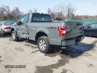 2018 Ford F-150 XL with VIN 1FTMF1EP6JFB62256, listed as a IAAI auction lot 41848848 with 65,108 mi miles and . Bid and sale history available at DreamBid. Image 3.