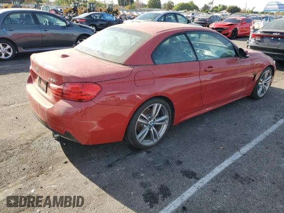 2016 BMW 4 Series 435i z VIN WBA3T3C57G5A41364, wystawiony jako Copart lot #85816774 z przebiegiem 23 994 mil mil oraz Szkoda całkowita • Salvage title. Historia ofert i sprzedaży dostępna na DreamBid. Obrazek 3.