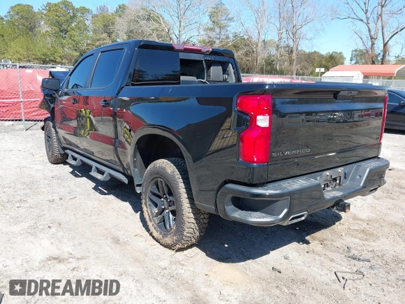 2021 Chevrolet Silverado 1500 LT Trail Boss with VIN 3GCPYFEL7MG362034, listed as a IAAI auction lot 41661545 with 86,749 mi miles and . Bid and sale history available at DreamBid. Image 3.