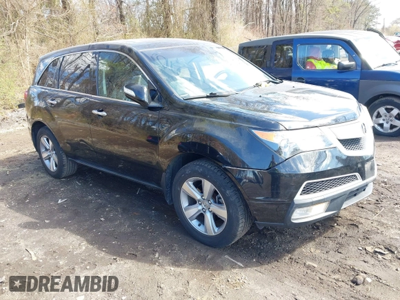 2013 Acura MDX Tech Pkg with VIN 2HNYD2H34DH505388, listed as a IAAI auction lot 41978423 with 122,816 mi miles. Bid and sale history available at carsss.com. Image 1.