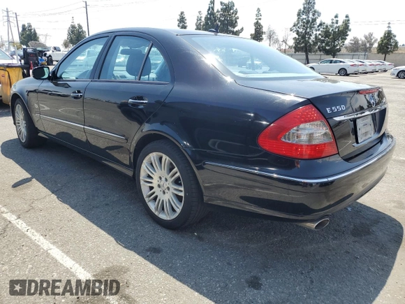 2007 Mercedes-Benz E 550 with VIN WDBUF72X47B091483, listed as a Copart auction lot 55670335 with 213,669 mi miles and Clean Title. Bid and sale history available at DreamBid. Image 2.