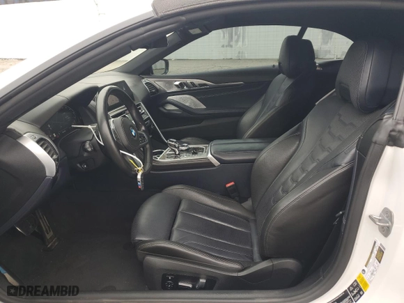 2019 BMW 8 Series M850i xDrive with VIN WBAFY4C57KBX38867, listed as a Copart auction lot 76091124 with 25,850 mi miles and Salvage Title. Bid and sale history available at carsss.com. Image 7.
