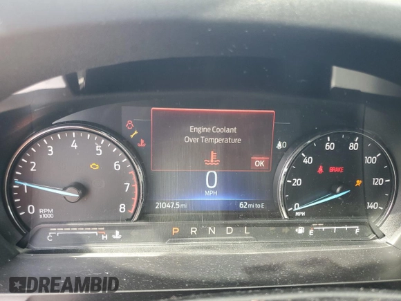 2022 Ford Explorer XLT with VIN 1FMSK8DH0NGB18321, listed as a Copart auction lot 50718605 with 21,047 mi miles and Salvage Title. Bid and sale history available at DreamBid. Image 9.