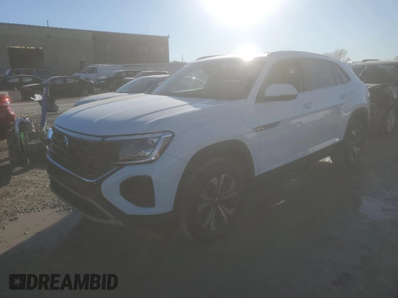 2024 Volkswagen Atlas SE with VIN 1V2DE2CA0RC244941, listed as a Copart auction lot 78818354 with 410 mi miles and Salvage title. Bid and sale history available at DreamBid. Image 1.