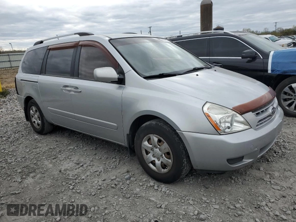 2010 Kia Sedona LX with VIN KNDMG4C3XA6359266, listed as a Copart auction lot 49822195 with 168,169 mi miles and Salvage Title. Bid and sale history available at carsss.com. Image 4.