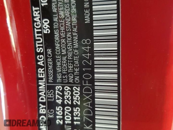 2013 Mercedes-Benz SL 550 z VIN WDDJK7DAXDF012448, wystawiony jako Copart lot #56893805 z przebiegiem 9 133 mil mil oraz Szkoda całkowita • Salvage title. Historia ofert i sprzedaży dostępna na DreamBid. Obrazek 12.