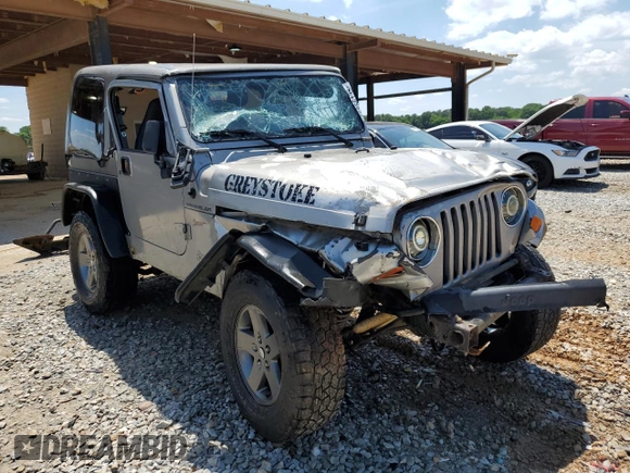 2002 Jeep Wrangler Sport with VIN 1J4FA49S42P720277, listed as a Copart auction lot 55856135 with Not provided miles and Salvage title. Bid and sale history available at DreamBid. Image 4.