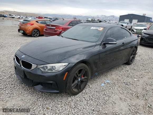 2015 BMW 4 Series 435i xDrive with VIN WBA3R5C55FK372578, listed as a Copart auction lot 41789235 with 0 mi miles and Clean Title. Bid and sale history available at carsss.com. Image 1.