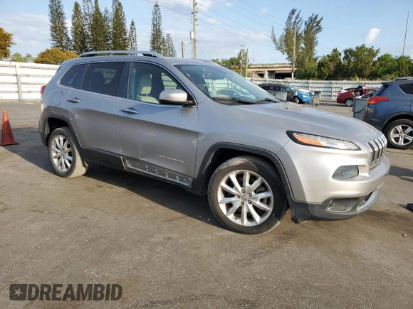 2017 Jeep Cherokee Limited with VIN 1C4PJLDB8HW526250, listed as a Copart auction lot 48337305 with 107,618 mi miles and Salvage Title. Bid and sale history available at carsss.com. Image 4.
