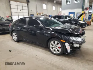 2020 Honda Civic Sedan LX with VIN 19XFC2F64LE031045, listed as a Copart auction lot 54589445 with 58,692 mi miles and Salvage Title. Bid and sale history available at carsss.com. Image 4.
