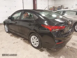 2022 Hyundai Accent SE with VIN 3KPC24A65NE166577, listed as a IAAI auction lot 41708850 with 17,566 mi miles. Bid and sale history available at carsss.com. Image 3.