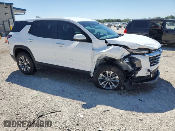 2025 Chevrolet Equinox FWD LT with VIN 3GNAXHEG2SL108007, listed as a Copart auction lot 50139305 with 12,465 mi miles and Non Repairable. Bid and sale history available at DreamBid. Image 4.