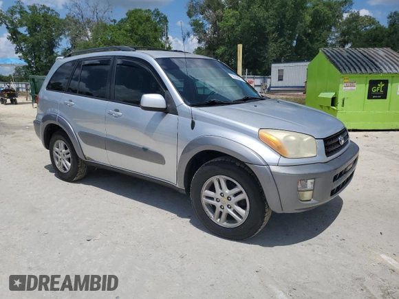 2001 Toyota RAV4 with VIN JTEGH20V510026430, listed as a Copart auction lot 55208815 with 235,190 mi miles and Salvage title. Bid and sale history available at DreamBid. Image 4.
