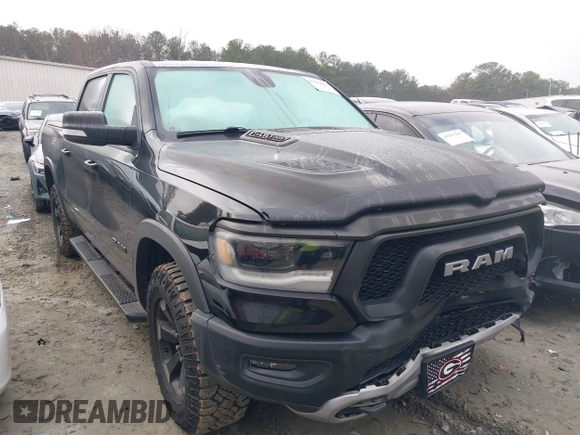 2019 Ram 1500 Rebel with VIN 1C6SRFLTXKN580782, listed as a IAAI auction lot 41498027 with 83,669 mi miles and . Bid and sale history available at DreamBid. Image 1.