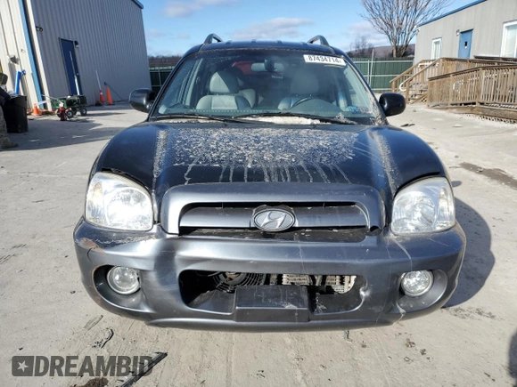 2005 Hyundai Santa Fe GLS with VIN KM8SC73E95U945251, listed as a Copart auction lot 87434714 with 140,560 mi miles and Salvage Title. Bid and sale history available at carsss.com. Image 5.