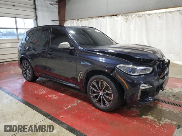 2020 BMW X5 M50i with VIN 5UXJU4C01L9D04371, listed as a Copart auction lot 49628425 with 78,252 mi miles and Salvage Title. Bid and sale history available at DreamBid. Image 4.