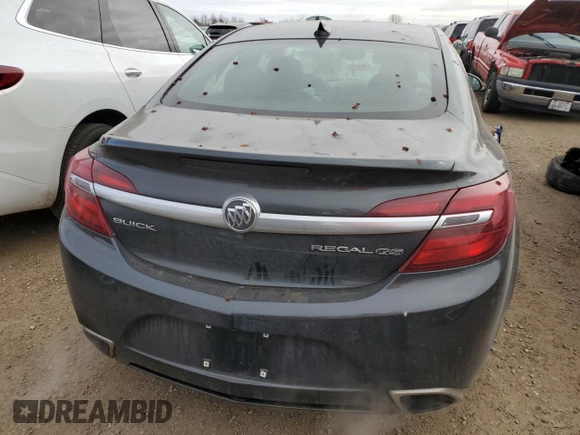 2016 Buick Regal GS with VIN 2G4GU5GX4G9112623, listed as a Copart auction lot 83332974 with 137,346 mi miles and Salvage Title. Bid and sale history available at carsss.com. Image 6.