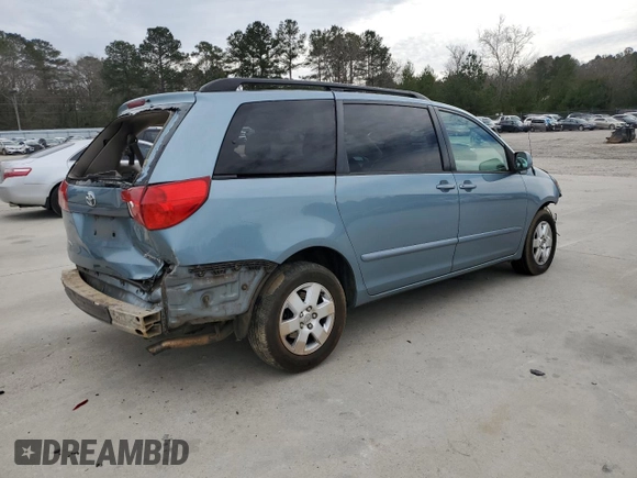 2008 Toyota Sienna XLE with VIN 5TDZK22C18S171787, listed as a Copart auction lot 48353945 with 168,308 mi miles and Salvage Title. Bid and sale history available at carsss.com. Image 3.