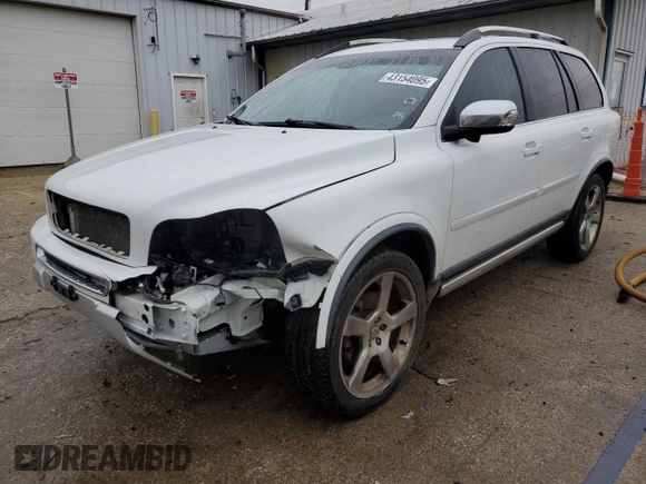 2011 Volvo XC90 R-Design with VIN YV4952CT6B1585512, listed as a Copart auction lot 43154095 with 162,299 mi miles and Salvage Title. Bid and sale history available at carsss.com. Image 1.
