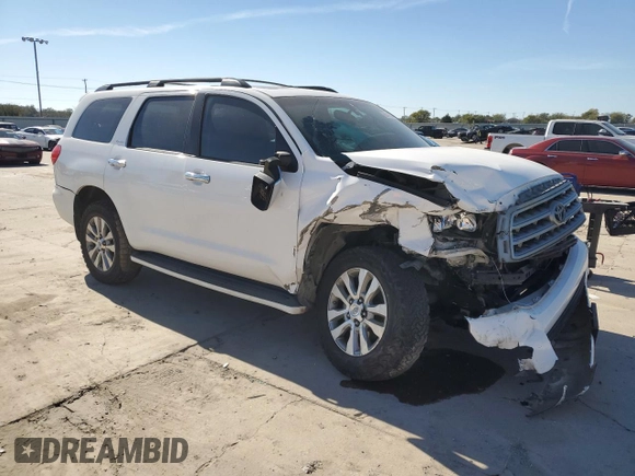2012 Toyota Sequoia Limited with VIN 5TDJY5G16CS066546, listed as a Copart auction lot 80019234 with 0 mi miles and Salvage Title. Bid and sale history available at carsss.com. Image 4.