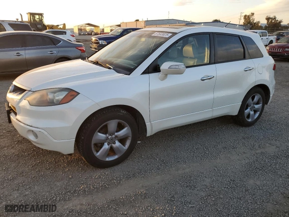 2009 Acura RDX Tech Pkg with VIN 5J8TB185X9A000383, listed as a Copart auction lot 87533825 with 210,264 mi miles and Clean Title. Bid and sale history available at carsss.com. Image 1.