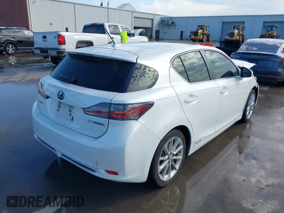 2013 Lexus CT 200h with VIN JTHKD5BH8D2164389, listed as a IAAI auction lot 42078280 with 141,300 mi miles and . Bid and sale history available at DreamBid. Image 4.