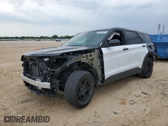 2023 Ford Police Interceptor Utility z VIN 1FM5K8AB4PGC00360, wystawiony jako Copart lot #56393505 z przebiegiem 28 905 mil mil oraz Szkoda całkowita • Salvage title. Historia ofert i sprzedaży dostępna na DreamBid. Obrazek 1.
