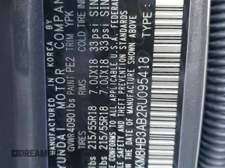 2024 Hyundai Kona SEL with VIN KM8HB3AB2RU095418, listed as a Copart auction lot 50947045 with 10,372 mi miles and Salvage Title. Bid and sale history available at carsss.com. Image 16.