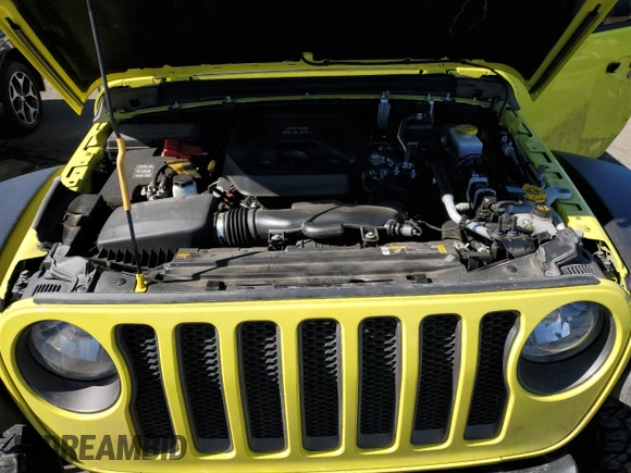 2023 Jeep Wrangler Rubicon with VIN 1C4HJXFN6PW515569, listed as a Copart auction lot 46721135 with 9,114 mi miles and Salvage title. Bid and sale history available at DreamBid. Image 12.