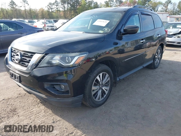 2017 Nissan Pathfinder SV with VIN 5N1DR2MM7HC651986, listed as a IAAI auction lot 42012621 with 379,678 mi miles. Bid and sale history available at carsss.com. Image 17.