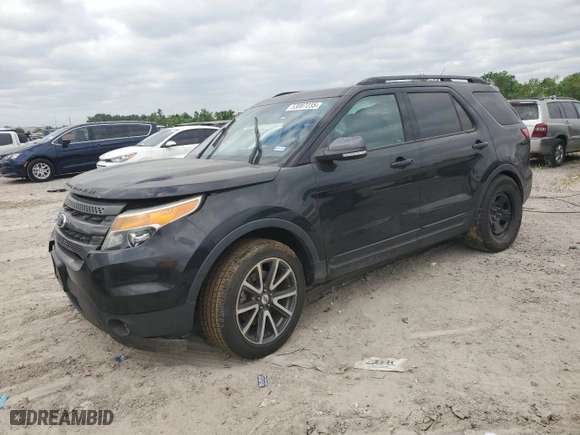 2015 Ford Explorer XLT with VIN 1FM5K7D84FGB18556, listed as a Copart auction lot 53087235 with 156,904 mi miles and Salvage Title. Bid and sale history available at carsss.com. Image 1.
