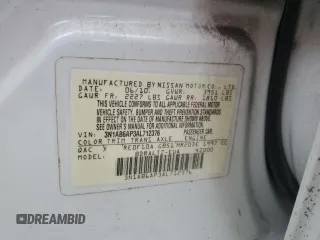 2010 Nissan Sentra S with VIN 3N1AB6AP3AL712376, listed as a Copart auction lot 61208285 with 196,524 mi miles and Salvage title. Bid and sale history available at DreamBid. Image 13.