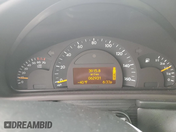 2003 Mercedes-Benz C 240 with VIN WDBRF61J03A443486, listed as a Copart auction lot 43896805 with 62,931 mi miles and Salvage Title. Bid and sale history available at carsss.com. Image 9.