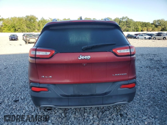 2016 Jeep Cherokee Limited with VIN 1C4PJMDB8GW151402, listed as a Copart auction lot 53093455 with 132,587 mi miles and Salvage Title. Bid and sale history available at DreamBid. Image 6.