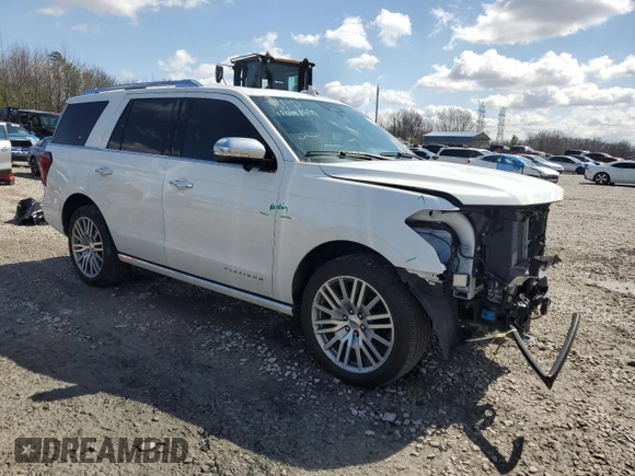 2023 Ford Expedition Platinum with VIN 1FMJU1M87PEA23475, listed as a Copart auction lot 48546605 with 33,320 mi miles and Salvage Title. Bid and sale history available at carsss.com. Image 4.
