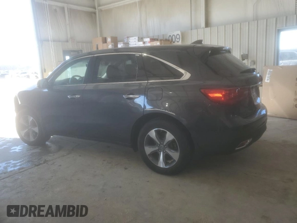 2016 Acura MDX with VIN 5FRYD4H27GB047346, listed as a Copart auction lot 88940245 with 90,593 mi miles and Salvage Title. Bid and sale history available at carsss.com. Image 2.