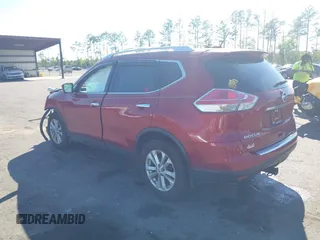 2016 Nissan Rogue SV with VIN KNMAT2MT0GP644465, listed as a IAAI auction lot 41898259 with 93,566 mi miles. Bid and sale history available at carsss.com. Image 3.